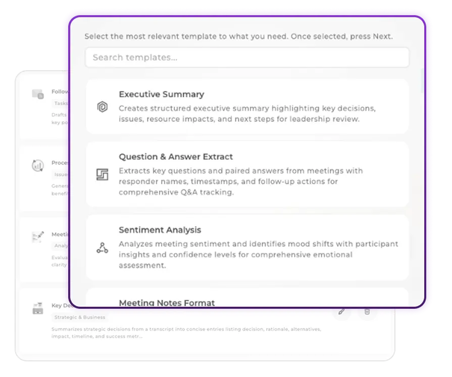 Shared prompt library showing organization-wide quick actions available to all team members